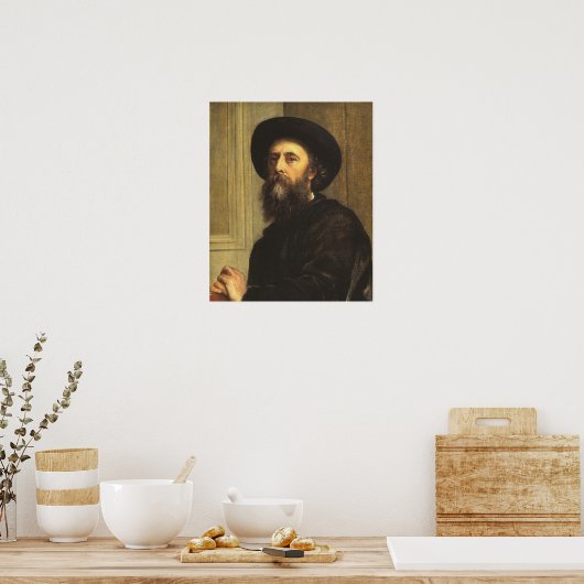 Watts - Selbstportrait 1864 Poster (Küche)