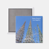 Watts Towers/Los Angeles Magnet! Magnet (Vorderseite/Rückseite)