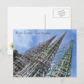 Watts Towers Postcard! Postkarte (Vorne/Hinten)