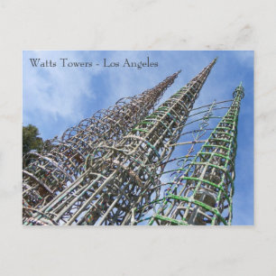 Watts Towers Postcard! Postkarte