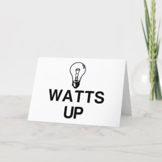 WATTS UP LIGHT BULB - Copy Feiertagskarte
