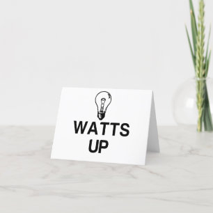 WATTS UP LIGHT BULB - Kopieren Dankeskarte