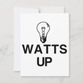 WATTS UP LIGHT BULB - Kopieren Dankeskarte (Vorderseite)