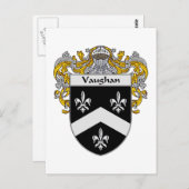 Waughan-Wappen (mantled) Postkarte (Vorne/Hinten)