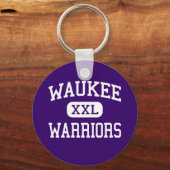 Waukee - Krieger - High School - Waukee Iowa Schlüsselanhänger (Vorderseite)
