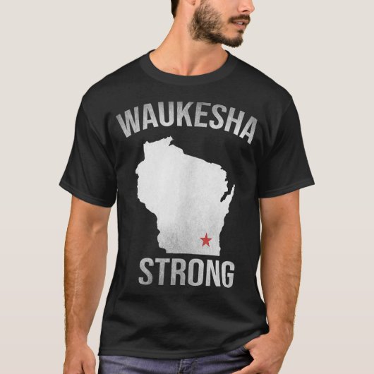 Waukesha Strong Wisconsin Staat Weihnachtsbankett T-Shirt (Vorderseite)