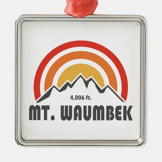Waumbek New Hampshire Ornament Aus Metall (Vorne)