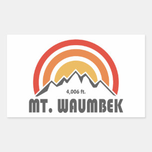 Waumbek New Hampshire Rechteckiger Aufkleber