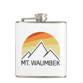 Waumbek New Hampshire Retro Flachmann (Vorderseite)