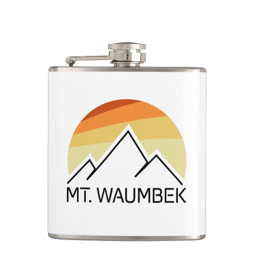 Waumbek New Hampshire Retro Flachmann (Vorderseite)