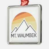 Waumbek New Hampshire Retro Ornament Aus Metall (Links)