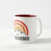 Waumbek New Hampshire Zweifarbige Tasse (VorderseiteRechts)