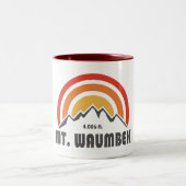 Waumbek New Hampshire Zweifarbige Tasse (Mittel)