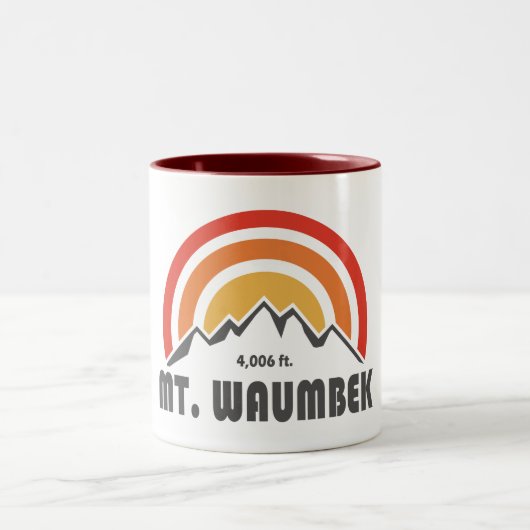 Waumbek New Hampshire Zweifarbige Tasse (Mittel)