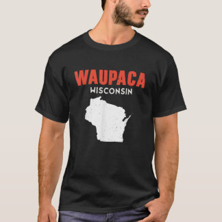 Waupaca USA Staat America Travel Montanan Helena T-Shirt