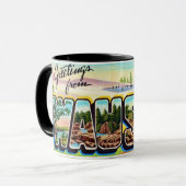 Wausau Wisconsin Greeting Postcard Tasse (Vorderseite Links)