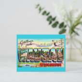 Wausau Wisconsin Grußpostkarte Postkarte (Stehend Vorderseite)