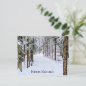 Wausau Wisconsin im Winter Postkarte (Stehend Vorderseite)