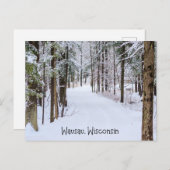 Wausau Wisconsin im Winter Postkarte (Vorne/Hinten)