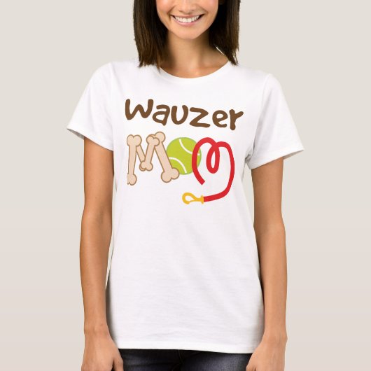 Wauzer Hundezucht-Mama-Geschenk T-Shirt (Vorderseite)