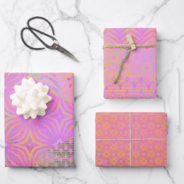 Wave 4 Hot-Pink-Mischmedien-Set für Wrapping-Papie Geschenkpapier Set