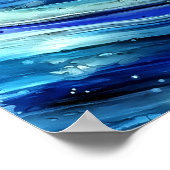 Wave Abstraction von Fiona Poster (Ecke)