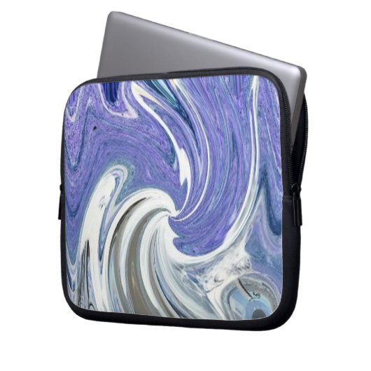 Wave Abstrakt Laptopschutzhülle (Vorderseite Links)