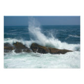 Wave action at Pemaquid Point, Maine Fotodruck (Vorne)