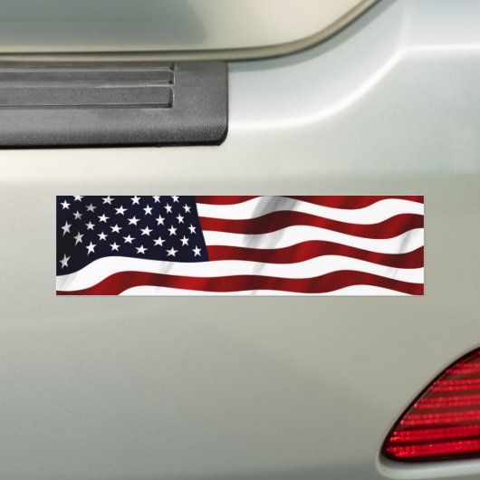 Wave American Flag Autoaufkleber (Auf Auto)