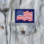 Wave American Flag Button (Insitu)