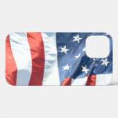 Wave American Flag Case-Mate iPhone Hülle (Rückseite (Horizontal))