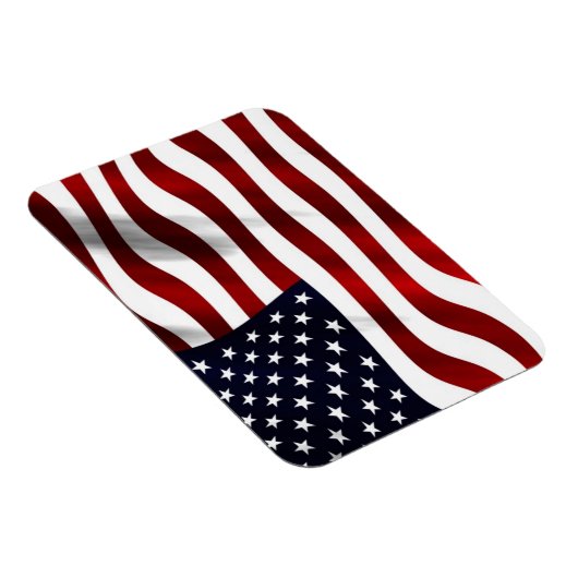 Wave American Flag Magnet (Rechte Seite)
