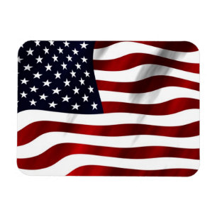 Wave American Flag Magnet