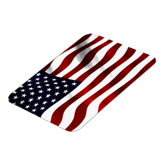 Wave American Flag Magnet (Linke Seite)