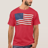 Wave American Flag T-Shirt (Vorderseite)