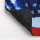 Wave American FlagFoto Mouse Pad Mousepad (Ecke)