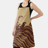 Wave and Full Moon, japanisches Design Schürze (InSitu)