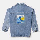 Wave and sun denim jacket jeansjacke (Rückseite)