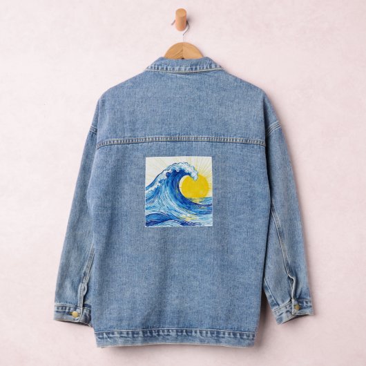 Wave and sun denim jacket jeansjacke (Hangar)