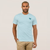 Wave and Walk Abstract Teal Logomark T-Shirt (Vorne ganz)
