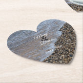 Wave Ashore Wedding Paper Untersetzer (angewinkelt)