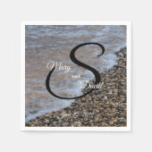 Wave Ashore Wedding Serviette (Vorderseite)