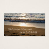 Wave at Sunset Gastgeschenk Hochzeit Tags (Rückseite)