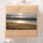 Wave at Sunset Wedding Labels (Insitu)