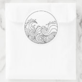 Wave Aufkleber (Tasche)