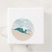 Wave Beach Ocean Round-Geschenk-Tag Geschenkanhänger (Beispiel)