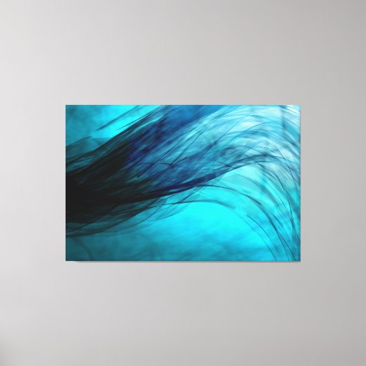 Wave-Blue - Canvas Print Leinwanddruck (Vorderseite)