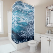 Wave Blue Ocean Summer Beach Duschvorhang (Beispiel)