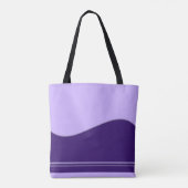 Wave Border violet + Ihr Backgr. Ideen Tasche (Rückseite)