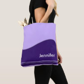 Wave Border violet + Ihr Backgr. Ideen Tasche (Von Nahem)